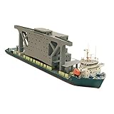 Fonowx Frachtschiff Papiermodell Im Maßstab 1:250 Tischdekoration Boot Puzzle