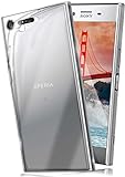 moex Aero Case kompatibel mit Sony Xperia X Compact - Hülle aus Silikon, komplett transparent, Klarsicht Handy Schutzhülle Ultra dünn, Handyhülle durchsichtig einfarbig, Klar
