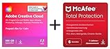 Adobe Creative Cloud All Apps + McAfee Total Protection 2023 | 6 Geräte | 12 Monate | 2023 | Aktivierungscode per Email