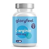 L-Arginin - 365 vegane Kapseln - 4500mg pflanzliches L-Arginin HCL pro Tagesdosis, davon 3750mg reines L-Arginin - Laborgeprüft, hochdosiert und ohne Zusätze in Deutschland hergestellt