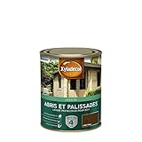 XYLADECOR - Schutzlasur für Holz außen Garten – Rubs, Palisaden, Sprossen, Pavillons, Barrieren – Farbe: Eiche dunkel, 1