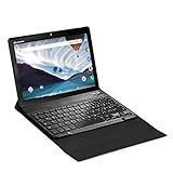 Acepad A145 10 Zoll Tablet -deutsche Marke- FHD+, 6+6GB RAM, 128GB Speicher, LTE Dual-SIM, Octa Core, WLAN/Bluetooth/4G (Schwarz mit Bluetooth-Tastatur Flexi)