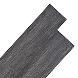 vidaXL PVC Laminat Dielen 5,26m² 2mm Schwarz Weiß Vinylboden Bodenbelag Boden