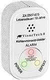 VisorTech CO Melder mobil: Mini-Kohlenmonoxid-Melder mit 10-Jahres-Batterie, DIN EN 50291-1 (Co2 Warnmelder)
