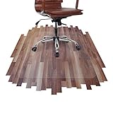 etm® Bürostuhlunterlage - 114x120 cm - transparente Bodenschutzmatte für Laminat, Parkett, Fliesen und Hartböden