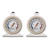 2 Stück Ofenthermometer, Edelstahl Backofenthermometer Innen Thermometer Lebensmittelkochen Backtemperatur 50–300 ℃ Messbereich