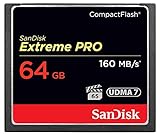 SanDisk Extreme Pro CompactFlash Speicherkarte 64 GB (UDMA7, 4K-UHD- und Full-HD-Videos, VPG 65, temperaturbeständig, 160 MB/s Übertragung)