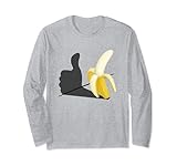 Daumen Hoch Optimistische Popart Banane Gefällt mir Langarmshirt