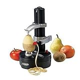 Elektrischer Kartoffelschäler, Apfelschäler Gemüseschäler Obstschäler, Kitchen Peeling Tool,Black
