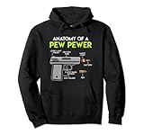Anatomy of a Pew Pewer 9mm Pistole Waffenschein Pullover Hoodie