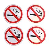 GLEAVI 4 Stück kein Plakat kein Dampfzeichen kein Logo keine Etiketten Nichtraucher-Logo Auto Nr auto nicht rauchen Autoplakat Aufkleber Nichtraucherplakat Rauchverbotsschild Wagen Poster
