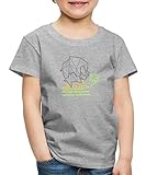 Spreadshirt Origami Stadtmusikanten Kinder Premium T-Shirt, 110-116, Grau meliert
