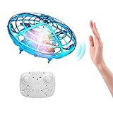 ShinePick Mini UFO Drone, fliegende Ball-Spielzeuge, handgesteuert, wiederaufladbar, RC Quadrocopter Infrarot Induktion mit LED-Licht für Kinder Jungen Mädchen Innen Außen