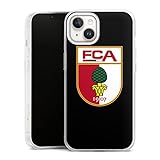 DeinDesign Silikon Hülle kompatibel mit Apple iPhone 14 Case transparent Handyhülle FC Augsburg Wappen FCA