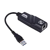 USB 3.0 zu RJ45 Adapter, USB Netzwerkadapter SuperSpeed ​​USB 3.0 zu RJ45 Gigabit Ethernet Netzwerkadapter, USB RJ45 Lan Ethernet Netzwerkkarte für schnelle Dateiübertragungen oder Streaming Downloads