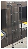 Etagenbettleiter aus Metall für Hochbetten, Kellerfenster, Boot-Innenausstattung, 215 cm, Dachboden, Treppen mit Ausstieg, stabile und sichere Dachbodenleiter für Etagenb
