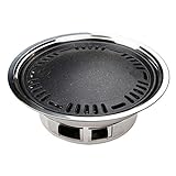 MIAOQINQIN Grill Haushalts-runder rauchloser Grill-Kleiner BBQ-Picknick-Holzkohlengrill im Freien Portable Grill