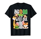 Mom of the Wild One Zoo Theme Birthday Safari Jungle Animals T-Shirt