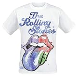 Rolling Stones - T-Shirt Watercolor Weiß (S-XL) (M)