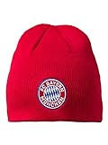 FC Bayern München Wende-Beanie Logo/Winter Mütze in Navy und rot