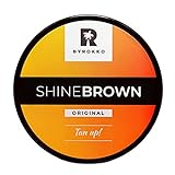 BYROKKO Shine Brown Premium Bräunungsbeschleuniger-Creme (190 ml), Bräunungscreme Wirksam in Solarium und im Freien, Erzielen Sie eine natürliche Bräune mit natürlichen Inhaltsstoffen