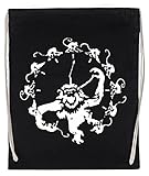 Hopestly Circle Army Of The 12 Monkeys Wiederverwendbare Sportreisetasche aus Baumwolle Reusable Sport Bag Cotton Black