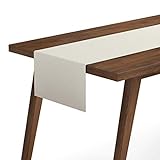 Rollmayer Tischläufer Tischdecke Tischdeko Dekoration Tischband Tisch Uni Deko 5FARBEN! (Farbe: Muster 161 Ecru, BxH: 30x80 cm)