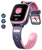 Kinder Smartwatch mit GPS 4g WiFi LBS Tracker Echtzeitposition HD Touchscreen SOS Videoanruf Sprachchat Wasserdicht Kompatibel Android und IOS für Jungen Mädchen