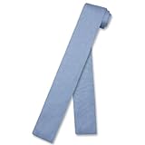 Biagio GESTRICKTE Krawatte Solide BABY BLAU Farbe Herren Strick Krawatte, Babyblau, Einheitsgröße