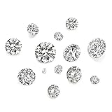Craftdady 50pcs 5 Sizes Clear Cubic Zirconia Stone Loose CZ Rhinestone Facettierte Cabochons for Earring Bracelet Pendants Jewelry DIY Craft Making