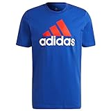 adidas Herren M Bl Sj T T-Shirt, Blau (Azufue/Escarl/Blanco), L