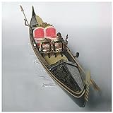 Lllunimon Classic Venedig Yacht 1/20 Hochzeit Gondel Boot Modell Baukasten DIY Handgemachte Handwerksgeschenksammlung