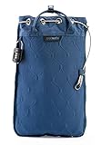 Pacsafe Travelsafe 5L - Mobiler Safe mit TSA-Zahlen SchloÃŸ, Trage-Tasche mit Anti-Diebstahl Technologie, 5 Liter Volumen, Blau/Storm