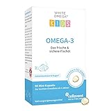 Omega-3 Kapseln für Kinder – Vergleichssieger 2021 – 90 Mini-Kapseln – zuckerfrei – 518 mg geschmacksneutrales Fischöl