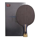 SGAIYUNRT Wettkampf-Ping-Pong-Paddel-Bügelsohle, Gelb, Schwarz und Blau Aromatischer Carbon-Tischtennisschläger-Bügelsohle/Carbon/Langen Griff