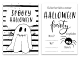 Einladungskarten Halloweenparty 6-teilig, Einladung Gespenst, Gruselparty