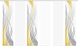 Home Wohnideen | Schiebegardine Carlisle als Set-Angebot, 245x60 cm (je Schiebegardine), Farbe: Gelb, Set-Größe: (6)