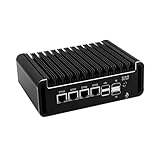 SJRC i3 N305 Fanless Firewall Appliance (up to 3.8GHz), Mini PC 4 x i226V 2.5GbE LAN, OPNsense Router Computer 16GB DDR5 RAM, 1TB NVMe SSD, Dual M.2 Slots, USB C, 4K Display
