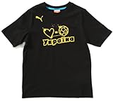 PUMA Jungen T-Shirt Love = Football, black-ukr, 140, 740453 02
