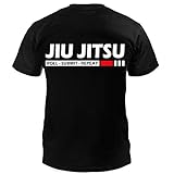 Dynamix Athletics T-Shirt Jiu Jitsu Submit Schwarz - BJJ Grappling Kampfsport Shirt für Herren (XXL)