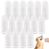 16 Stück Hundezahnbürste, Fingerzahnbürste Hund, Hundezahnbürste Fingerling Wiederverwendbar, Pet Finger Zahnbürste für Hunde Katzen Zahnpflege, Zahnreinigung Anti-Plaque Haustierzahnbü