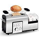 Haushalts-Multifunktions-Frühstücksmaschine, Toaster, automatischer Toast-Toaster, Eierdampfer