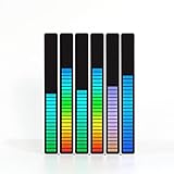 Yinuoday USB Voice-activited Rhythm Light Colorful Music Ambient Light Audio Light for Car Home Decoration