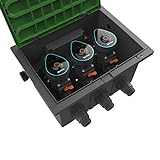 Gardena Ventilbox 9 V Bluetooth-Set: Bodeneinbaudose für den unterirdischen Einbau von batteriebetriebenen Bewässerungsventilen, programmierbar per App (1286-20)