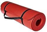 FiduSport Yogamatte Gymnastikmatte Phthalatfreie rutschfest und gelenkschonend Sportmatte für Yoga Pilates Sport Matte (Rot)