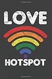 Funny Pride Gift - Love Hotspot - Notebook: This (Lesbian Gay Trans Bi Gift) 6x9 College Ruled Line Paper Planner, Journal, Notebook, Composition ... Men, Teens, and Children and for Student.
