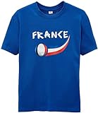 Supportershop kinder France J T-shirt, Blau (Bleu Roy), 10/11 Jahre
