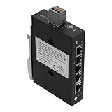 WAGO Industrial-ECO-Switch 852-111/000-001 | mit 5 ETHERNET‐Ports 10/100 MBit/s Autonegotiation und Diagnose‐LEDs auf der Vorderseite, unterstützt bis zu 2000 absolute MAC‐