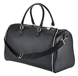 WLDOHO® 2in1 Anzugtasche Reisetasche für Business Reisen und Handgepäck I Kleidertasche für Anzüge mit Schuhfach, Inklusive Tragegurt (Schwarz)