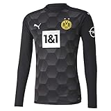 PUMA Herren T-Shirt BVB GK Shirt Replica LS w.Sponsor New, Puma Black, XXL, 931109